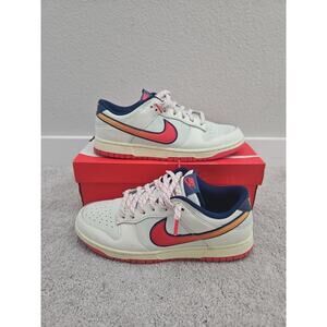 Nike Dunk Low Mens Size 10 Retro Pack HV5749-110 Sail Red Navy